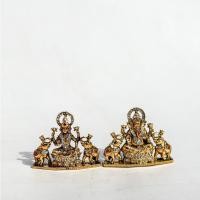 ราคา พระพิฆเนศ แม่ลักษมี บริวารช้าง งานทองเหลืองนำเข้าจากอินเดีย (21382663366)