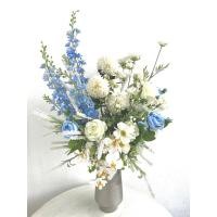 ราคา แจกันดอกไม้ประดิษฐ์โทนฟ้าขาว ขนสาด สูง 80 cm. กว้าง 55 cm. (15222191553)