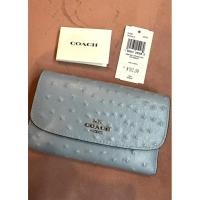 ราคา กระเป๋า COACH ของแท้% หนังแท้ หนังนิ่ม สีBaby Blue (19182658201)