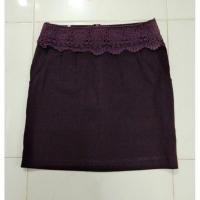 ราคา กระโปรงมือสอง สีม่วงเปลือกมังคุด พร้อมส่ง Size S (2732778683)