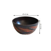 ราคา ชามไม้มะม่วง แกะลายใบไม้ ขนาด กว้าง25cm. สูง13cm. (22034479466)