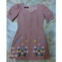 ราคา เดรสใส่ทำงาน งานปักมือ1 งานป้าย (5927904017)