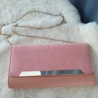 ราคา (มือสอง)กระเป๋าคลัทช์ALDOสีชมพูอมส้ม (23925746627)