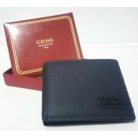ราคา ธันยรัศ มิ์กระเป๋าเงินผู้ชาย แบรนด์GIOSSหนังวัวแท้#สีดำ กระเป๋าเงินรับทรัพย์ (1628980383)