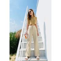 ราคา กางเกงเอวสูงผ้าลินินแท้ ตรงปก ร้าน inspire store ยังไม่เคยใส่ค่า (9796320109)