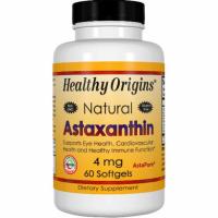 ราคา พร้อมส่ง​Healthy Origins, Astaxanthin, 4 mg, 60 Softgels (936881346)