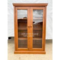 ราคา (ส่งฟรี!)ตู้กระจกไม้สักทอง ตู้โชว์ เก็บของ เก็บถ้วยจาน เก็บรองเท้า เก็บอุปกรณ์ (21604097992)