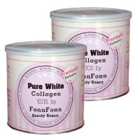 ราคา Pure white Collagen By Fonn Fonnผลิตภัณฑ์เสริมอาหารคอลลาเจนเพียวไวท์ 2 กระป๋อง (277013245)