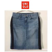 ราคา กระโปรงยีนส์ Uniqlo สียีนส์ฟอกผ้านิ่ม มือสองสภาพดีและไม่มีตำหนิ (9902359623)