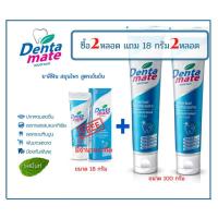 ราคา ยาสีฟันสมุนไพร เดนตาเมท Dentamate ซื้อ 100 กรัม 2 หลอด เเถม 18 กรัม 2 หลอด (5777815127)