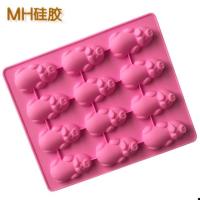 ราคา si087 พิมพ์วุ้น พิมพ์ซิลิโคน พิมพ์สบู่ พิมพ์หมูนอน 12 ตัว (7147940259)