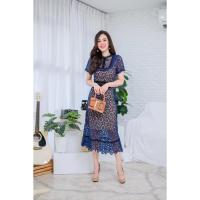 ราคา ชุดเดรส งานป้ายผ้าลูกไม้สีกรมท่า (9049203719)