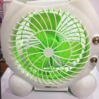 ราคา YJ-5875F YJ พัดลม 6 นิ้ว ปรับแรงลมได้ ชาร์จไฟ มีโคมไฟ LED 21 ดวง ส่องสว่าง Mini Fan (4818760868)