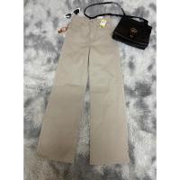 ราคา กางเกงยีนส์มือสอง ขากระบอกยาว สีครีม งาช้าง H&M แท้ (18381101971)