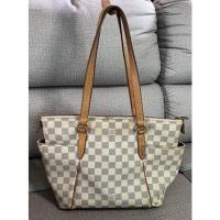 ราคา กระเป๋า LOUIS VUITTON Damier Azur Totally Tote มือสอง ของแท้ 100% (21643569898)