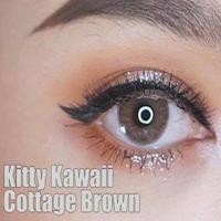 ราคา (แท้100%) คอนแทคเลนส์ Kitty Kawaii สี Cottage Brown ค่าอมน้ำสูง เลนส์นิ่ม สีน้ำตาล ค่าสายตา 0.00 ฟรีตลับใส่เลนส์ (2344760222)