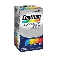 ราคา อาหารเสริมสำหรับผู้ที่เข้าสู่วัยทอง Centrum Advance 50+ ขนาด 60 เม็ด (7443709019)