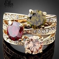 ราคา แหวนเพชรพลอยประดับเพชรรัสเซีย Cubic Zirconia 9K (1105080343)