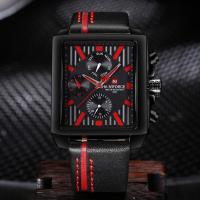 ราคา นาฬิกาข้อมือ naviforce watch แท้ หน้าปัดสี่เหลี่ยม รุ่น NF9111-BRB รับประกันศูนย์ NAVIFORE THAILAND (808635380)