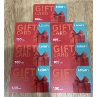 ราคา บัตร Gift Card Lotus’s โลตัส มูลค่า 700 บาท (100*7) (23701338484)