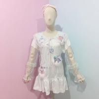 ราคา เดรสผ้ามุ้งปักหัวใจทั้งตัว แต่งน้องชินนาม่อน&ขนเฟอร์ ทรงสวย น่ารัก งานป้าย แบรนด์ Macaron (2319670656)