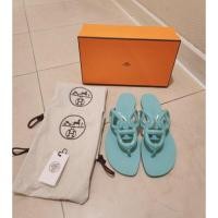 ราคา ใหม่ !! Hermes Egerie Sandal ของเเท้ size 37 สีฟ้า ของเเท้ หายากมาก (21227096354)