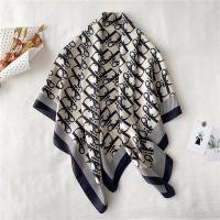ราคา ผ้าพันคอ ผ้าคลุมไหล่ ผ้าเรยอน พิมพ์ลาย ทรงสี่เหลี่ยม ขนาด 90x90 เซนติเมตร แฟชั่นสําหรับสตรี (20185740894)