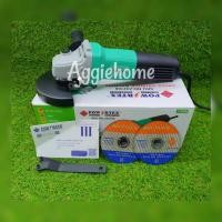 ราคา POWERTEX เครื่องเจียรไฟฟ้า 4นิ้ว รุ่น PPT-AG-100-G 1100วัตต์ (แถมใบตัด 2 ใบ) 11000รอบ/นาที เจียร์ ลูกหมู (23122396050)