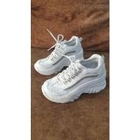 ราคา รองเท้าผ้าใบ SKECHERS สีขาวพื้นสูงของแท้ (13284280726)