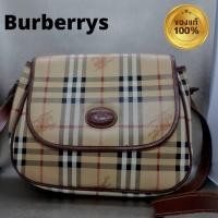 ราคา กระเป๋าสะพายข้างมือสองของแท้ Burberrys เบอร์เบอร์รี่แคนวาสสวยขนาดกำลังพอดีกระเป๋าสะพายข้างมือสองของแท้ Burberrys เบอร์เบ (21921802047)