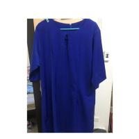 ราคา ชุดเดรสคนอ้วนสีน้ำเงิน (542128031)