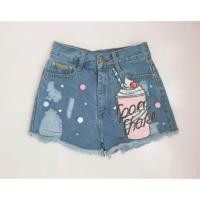 ราคา กางเกงยีนส์ขาสั้น งานป้าย แบรนด์ Macaron (1266038959)