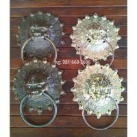 ราคา มือจับประตูหัวสิงห์ขนาด 8 นิ้วเนื้อทองเหลืองเก่า (20945964725)