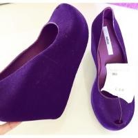 ราคา Melissa purple High wedge กำมะหยี่ (1354614671)