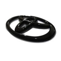 ราคา * โลโก้หน้ากระจัง Toyota ขนาด 16 x 11cm สีดำเงาใส่รถ Fortuner Vigo * ส่งจาก กทม * (20883790600)