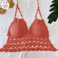 ราคา บราถักผูกคอ freesize เสื้อถัก บราถักงานถักมือ บิกินี่ถัก ถักโครเชต์ handmade เสื้อผ้า ชุดว่ายน้ำ แบบที่20 idybikini (6491013890)