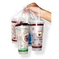 ราคา ถุงสายเดี่ยวหิ้วแก้ว ถุงคล้องแก้ว ขนาด 16,20,22 oz แพคละ 100 ใบ สายเดี่ยว สายคล้องแก้ว (18656202826)