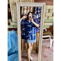 ราคา เสื้อเชิ้ตแขนสั้น เสื้อฮาวาย (20863634191)