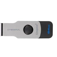 ราคา Kingston DataTraveler SWIVL 64GB USB 3.1 Gen 1 Lightweight Flash Memory Drive DTSWIVL/64GB (22426104734)