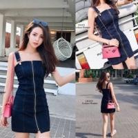 ราคา เดรสยีนส์ ซิปหน้ายาว (6026159679)