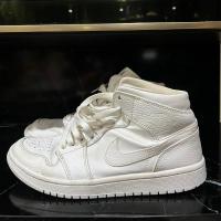 ราคา Jordan 1 Mid Triple Whiteมือสอง(ของแท้)พร้อมส่ง (23024031111)