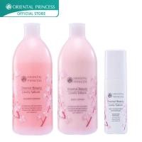 ราคา โลชั่น ครีมอาบน้ำ ลูกกลิ้ง Oriental Princess แพ็ค 3 ชิ้น Oriental Beauty Lovely Sakura Shower Cream & Body & Deodorant (11011205151)