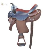 ราคา G9FK กึ่งหนังอานตะวันตกอานป่าอุปกรณ์ขี่ม้าอานอานสีดำอุปกรณ์ครบชุดขี่ม้าอานตะวันตกอาน (25302297380)