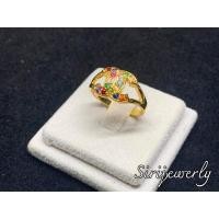 ราคา แหวนนพเก้าcc เรือนทอง5ไมครอน (9574949963)