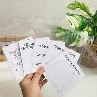 ราคา กระดาษการ์ด+ซอง กระดาษพื้นหลัง การ์ด Congratulations / thank you ใส่เทียนหอม ซองใส่พวงกุญแจ ของขวัญปัจฉิม (13043301793)