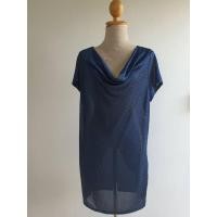 ราคา FF03904 เสื้อผ้ามือสอง คอถ่วง สีนิำเงิน แบรนด์ Reitmans อก 42-46 นิ้ว (11099596950)