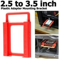 ราคา 2.5 to 3.5 inch SSD Holder HHD Hard Drive Disk Holder Mount Case Plastic Adapter Bracket for PC Desktop (9674639712)