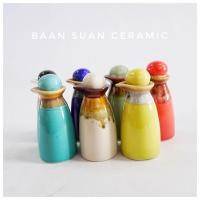 ราคา Baansuanceramic ขวดออย เซรามิค ขวดใส่น้ำมันนวดสปา ขวดเอนกประสงค์ (9342592873)