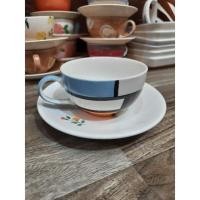 ราคา แก้ว พร้อมจานรอง ขนาดความสูงของแก้ว 5 cmกว้าง 10 cm งานเซรามิค ลำปาง เข้าไมโครเวปได้ (7092005775)