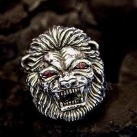 ราคา แหวนสิงห์โต ฝังตาสีกาเนต Panthera leo Sterling Silver 925 NSRG1244 (11680803612)